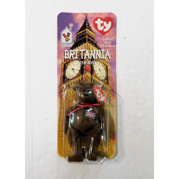 Ty Beanie Babies Set of 4 McDonalds Bears Exclusive Glory Britannia Erin Maple - Picture 6 of 16